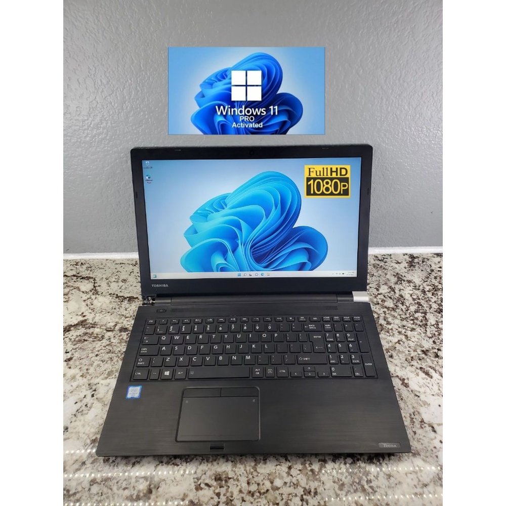 Toshiba Tecra 15.6" Laptop i7-6500U 8GB DDR4 320GB WIN 11 Pro Camera Bluetooth